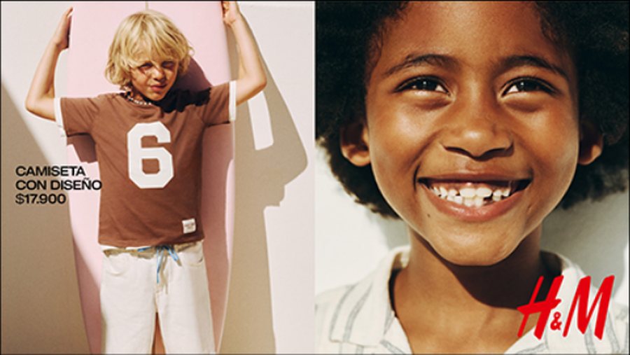 H&M Summer 2026 kids display ad